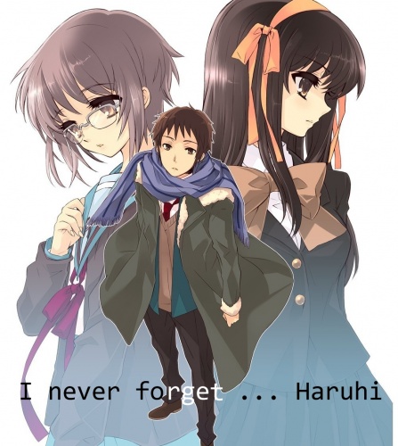 I never forget ...  Suzumiya Haruhi